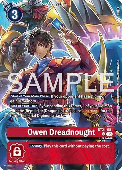 Owen Dreadnought (Digimon Liberator Debuggers Set) (World Convergence) Near Mint Foil