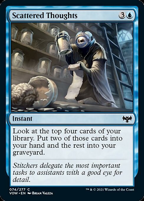 Scattered Thoughts (Innistrad: Crimson Vow) Near Mint - Nick Nack's Full Frontal Attack