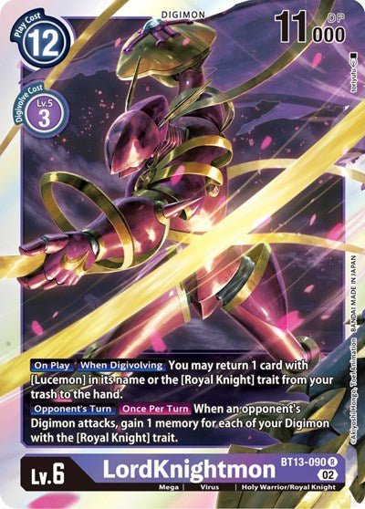 LordKnightmon (Versus Royal Knights) Near Mint - Nick Nack's Full Frontal Attack