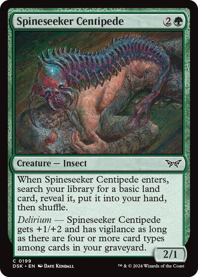 Spineseeker Centipede (Duskmourn: House of Horror) Near Mint - Nick Nack's Full Frontal Attack