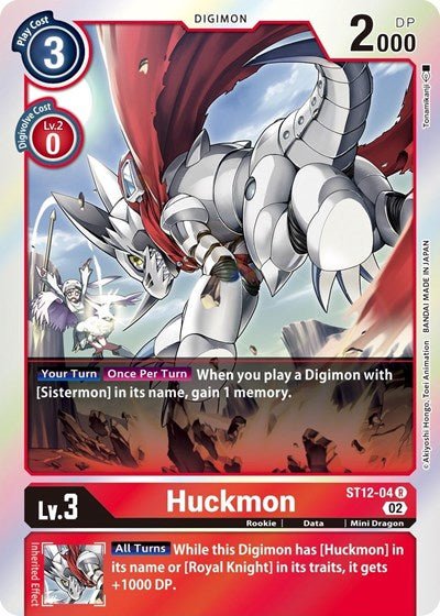 Huckmon (Starter Deck 12: Jesmon) Near Mint Foil - Nick Nack's Full Frontal Attack