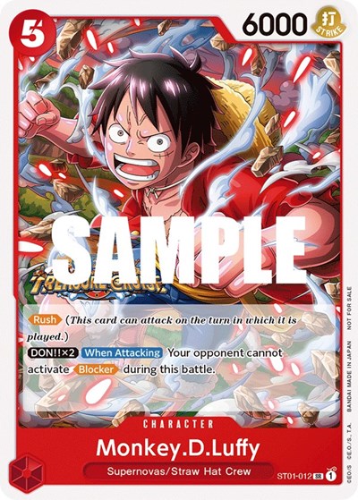 Monkey.D.Luffy (Tournament Pack Vol. 5) (One Piece Promotion Cards) Near Mint