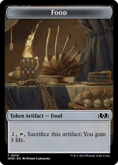 Food (0010) Token (Wilds of Eldraine) Near Mint - Nick Nack's Full Frontal Attack