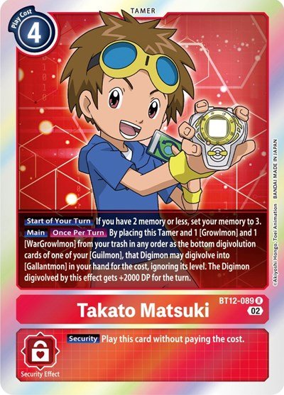 Takato Matsuki (Across Time) Near Mint Foil - Nick Nack's Full Frontal Attack