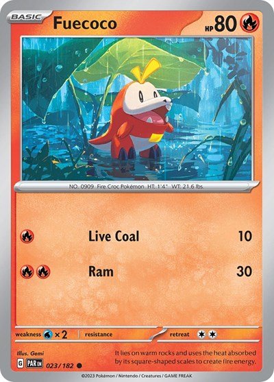 Fuecoco (Scarlet and Violet: Paradox Rift) Near Mint - Nick Nack's Full Frontal Attack