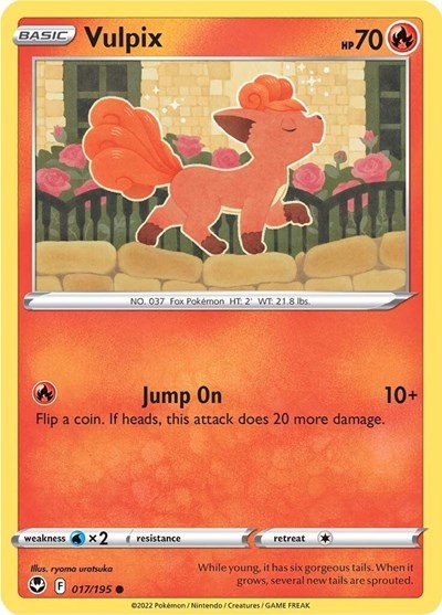 Vulpix (SWSH12: Silver Tempest) Near Mint - Nick Nack's Full Frontal Attack
