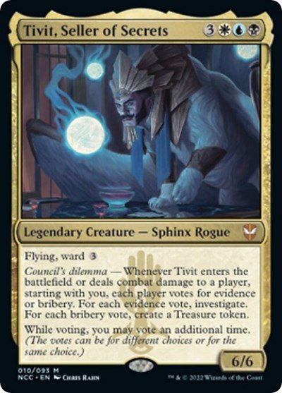 Tivit, Seller of Secrets (Commander: Streets of New Capenna) Near Mint Foil - Nick Nack's Full Frontal Attack