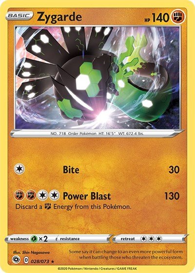 Zygarde (Champion's Path) Near Mint Holofoil - Nick Nack's Full Frontal Attack