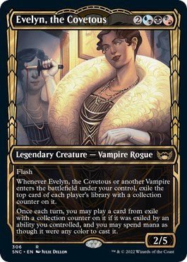 Evelyn, the Covetous (Showcase) (Streets of New Capenna) Near Mint - Nick Nack's Full Frontal Attack