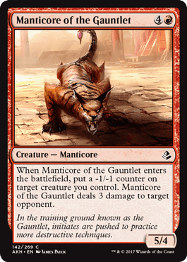 Manticore of the Gauntlet (Amonkhet) Near Mint - Nick Nack's Full Frontal Attack