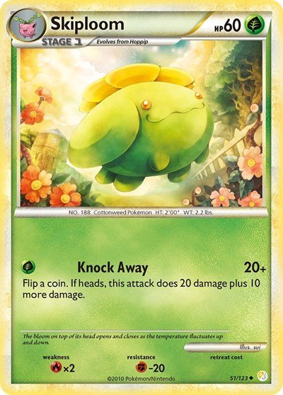 Skiploom (HeartGold SoulSilver) Heavy Play - Nick Nack's Full Frontal Attack
