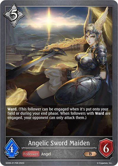 Angelic Sword Maiden (SD06: Maculate Ablution) Near Mint - Nick Nack's Full Frontal Attack