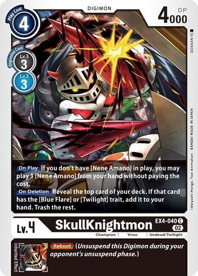 SkullKnightmon (Alternative Being Booster) Near Mint