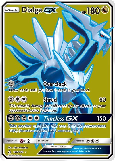 Dialga GX (Full Art) (SM - Ultra Prism) Near Mint Holofoil
