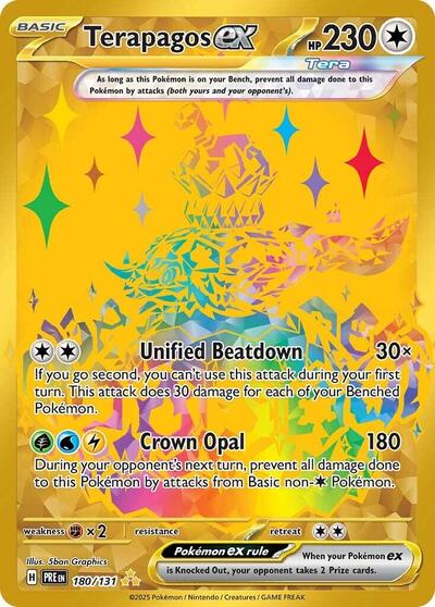 Terapagos ex - 180 (SV: Prismatic Evolutions) Near Mint Holofoil