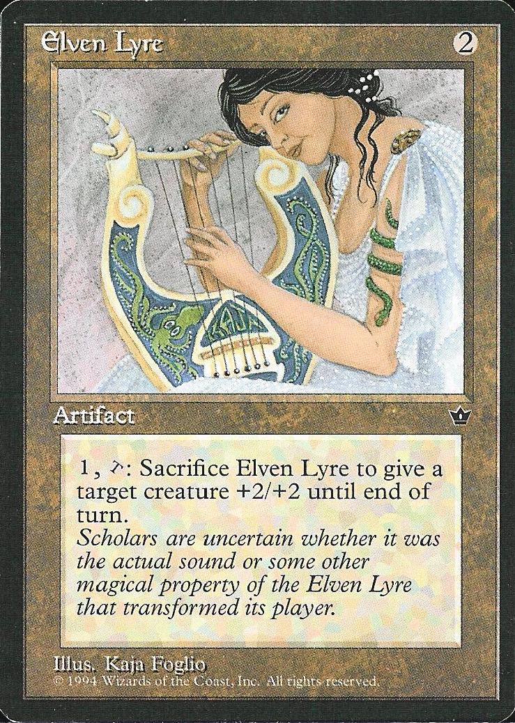 Elven Lyre (Fallen Empires) Medium Play - Nick Nack's Full Frontal Attack