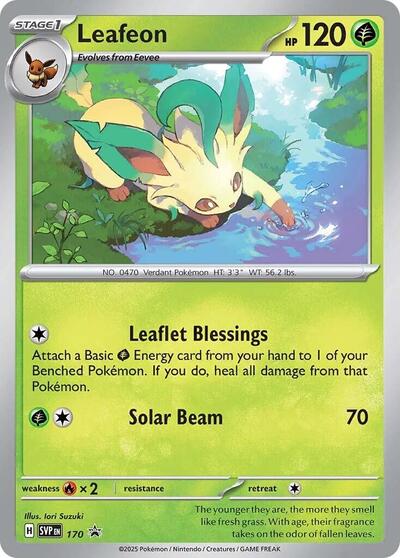 Leafeon - 170 (SV: Scarlet & Violet Promo Cards) Near Mint Holofoil - Nick Nack's Full Frontal Attack