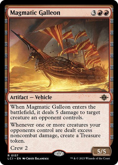 Magmatic Galleon (The Lost Caverns of Ixalan) Near Mint - Nick Nack's Full Frontal Attack