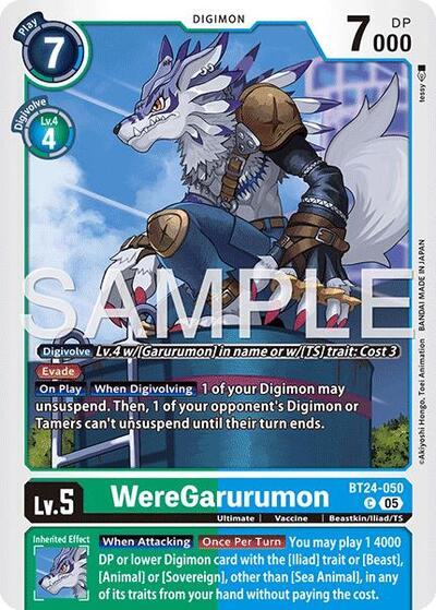 WereGarurumon (Time Stranger) Near Mint - Nick Nack's Full Frontal Attack