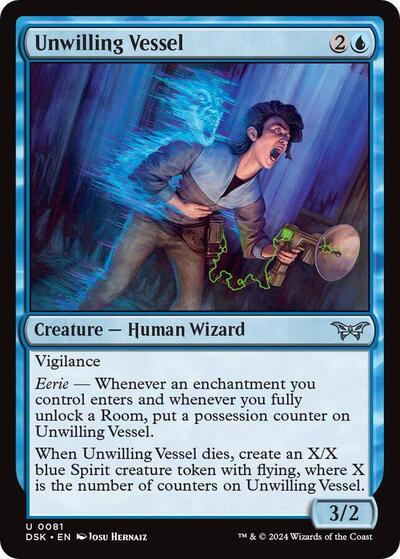 Unwilling Vessel (Duskmourn: House of Horror) Near Mint - Nick Nack's Full Frontal Attack