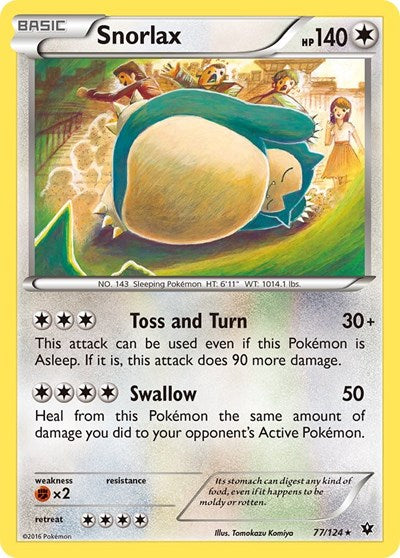 Snorlax (XY - Fates Collide) Medium Play