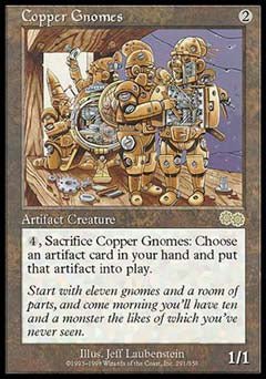 Copper Gnomes (Urza's Saga) Near Mint - Nick Nack's Full Frontal Attack