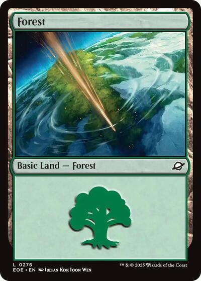 Forest (0276) (Edge of Eternities) Near Mint Foil - Nick Nack's Full Frontal Attack