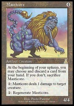 Masticore (Urza's Destiny) Heavy Play - Nick Nack's Full Frontal Attack