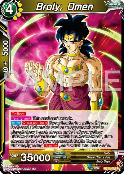 Broly, Omen (History of Z) Near Mint