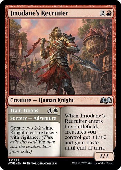 Imodane's Recruiter (Wilds of Eldraine) Near Mint - Nick Nack's Full Frontal Attack