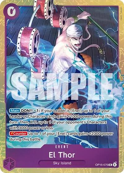 El Thor (Premium Card Collection -Best Selection Vol. 6-) (One Piece Promotion Cards) Near Mint Foil