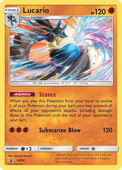 Lucario - SM54 (SM Promos) Light Play Holofoil