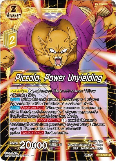Piccolo, Power Unyielding (Fighter's Ambition) Near Mint - Nick Nack's Full Frontal Attack