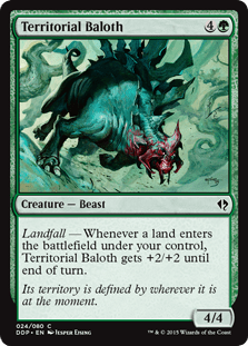 Territorial Baloth (Duel Decks: Zendikar vs Eldrazi) Near Mint - Nick Nack's Full Frontal Attack