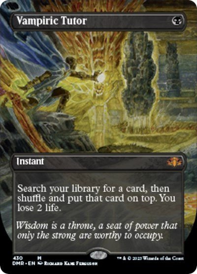 Vampiric Tutor (Borderless) (Dominaria Remastered) Near Mint - Nick Nack's Full Frontal Attack