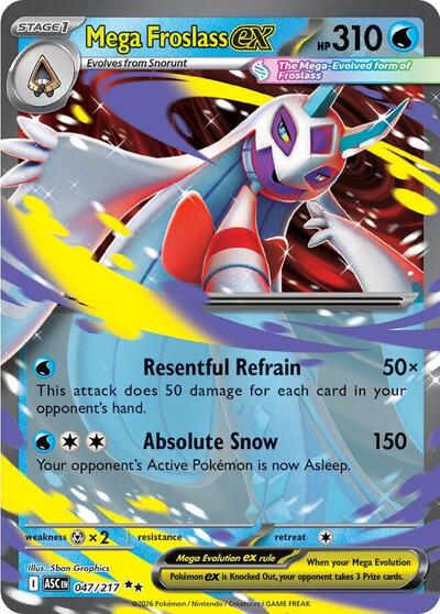 Mega Froslass ex - 047 (ME: Ascended Heroes) Near Mint Holofoil