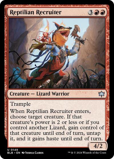 Reptilian Recruiter (Bloomburrow) Near Mint