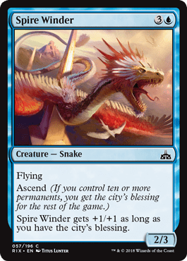 Spire Winder (Rivals of Ixalan) Near Mint - Nick Nack's Full Frontal Attack