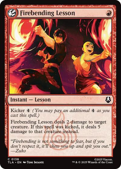 Firebending Lesson (Avatar: The Last Airbender) Near Mint - Nick Nack's Full Frontal Attack