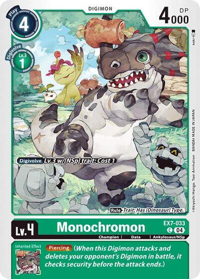 Monochromon (Digimon LIBERATOR) Near Mint - Nick Nack's Full Frontal Attack