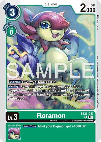 Floramon (Dual Revolution Booster) Near Mint
