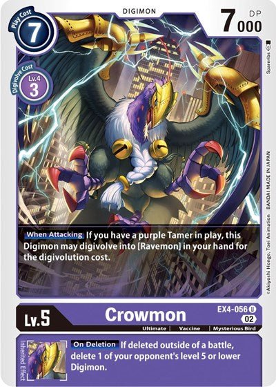 Crowmon (Alternative Being Booster) Near Mint - Nick Nack's Full Frontal Attack