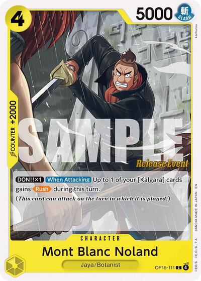Mont Blanc Noland (Adventure on Kami's Island Release Event Cards) Near Mint - Nick Nack's Full Frontal Attack