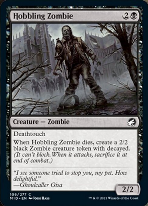 Hobbling Zombie (Innistrad: Midnight Hunt) Near Mint - Nick Nack's Full Frontal Attack