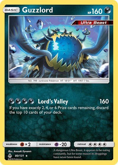 Guzzlord (SM - Forbidden Light) Near Mint Holofoil - Nick Nack's Full Frontal Attack