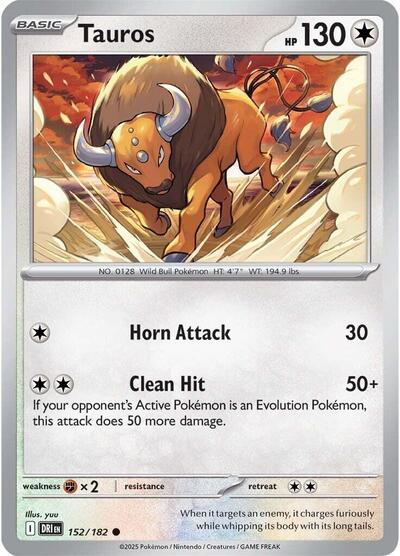Tauros (SV10: Destined Rivals) Near Mint - Nick Nack's Full Frontal Attack