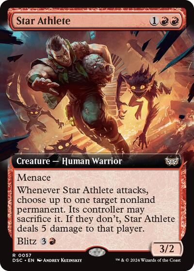 Star Athlete (Extended Art) (Commander: Duskmourn: House of Horror) Near Mint