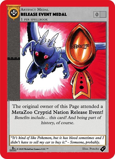 Release Event Medal (Kickstarter) (Medals) Near Mint Holofoil - Nick Nack's Full Frontal Attack