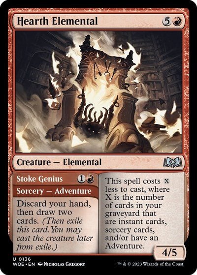 Hearth Elemental (Wilds of Eldraine) Near Mint - Nick Nack's Full Frontal Attack