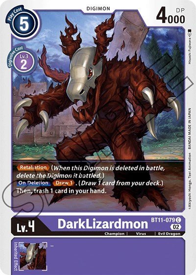 DarkLizardmon (Dimensional Phase) Near Mint - Nick Nack's Full Frontal Attack